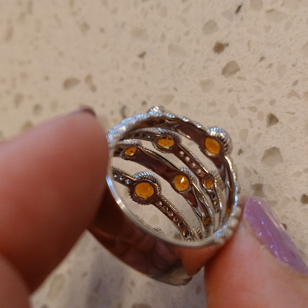 Judith Ripka Sterling Silver Ring - Picture 5 of 8